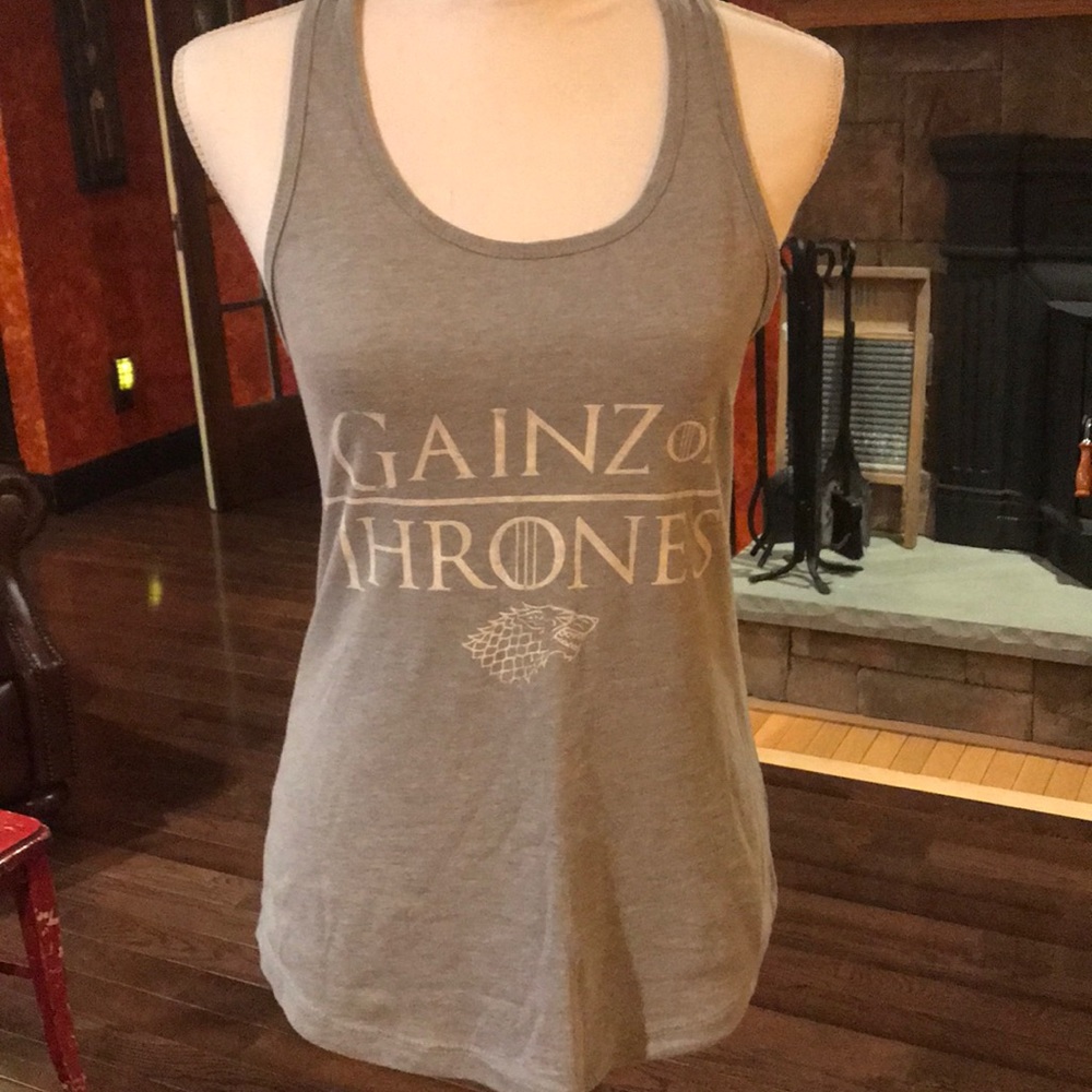 Gainz of thrones workout tank top